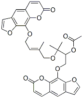 9-[[4-[2-(Acetyloxy)-1,1-dimethyl-3-[(7-oxo-7H-furo[3,2-g][1]benzopyran-9-yl)oxy]propoxy]-3-methyl-2-butenyl]oxy]-7H-furo[3,2-g][1]benzopyran-7-one CAS#: 49586-44-9