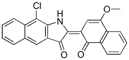 9-Chloro-2-(4-methoxy-1-oxonaphthalen-2(1H)-ylidene)-1H-benz[f]indol-3(2H)-one CAS#: 6219-61-0