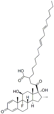 9-fluoro-11beta,17-dihydroxy-16alpha-methylpregna-1,4-diene-3,20-dione 21-[(9E,12E)-octadeca-9,12-dienoate] CAS#: 58769-04-3