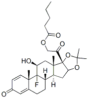 9-fluoro-11beta,21-dihydroxy-16alpha,17-(isopropylidenedioxy)pregna-1,4-diene-3,20-dione 21-valerate CAS#: 51112-52-8