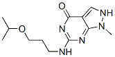 9-methyl-3-(3-propan-2-yloxypropylamino)-2,4,8,9-tetrazabicyclo[4.3.0] nona-1,3,6-trien-5-one CAS#: 5444-66-6