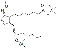 (9Z,13E,15S)-9-(Methoxyimino)-15-(trimethylsiloxy)prosta-10,13-dien-1-oic acid trimethylsilyl ester CAS#: 56227-29-3