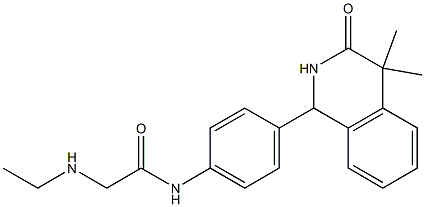 ACETAMIDE,2-(ETHYLAMINO)-N-(4-(1,2,3,4-TETRAHYDRO-4,4-DIMETHYL-3-OXO-1-ISOQUINOLINYL)PHENYL)- CAS#: 54087-43-3