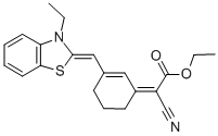 ACETIC ACID, CYANO[3-[[3-ETHYL-2(3H)-BENZOTHIAZOLYLIDENE]METHYL]-2-CYCLOHEXEN-1-YLIDENE]-, ETHYL ESTER CAS#: 55952-69-7