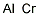 ALUMINUM-CHROMIUM ALLOY CAS#: 59195-63-0