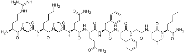 ARG-PRO-LYS-PRO-GLN-GLN-PHE-PHE-GLY-LEU-NLE-NH2 CAS#: 57462-42-7