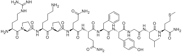 ARG-PRO-LYS-PRO-GLN-GLN-PHE-TYR-GLY-LEU-MET-NH2 CAS#: 55614-10-3