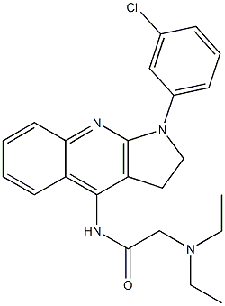 AcetaMide,N-[1-(3-chlorophenyl)-2,3-dihydro-1H-pyrrolo[2,3-b]quinolin-4-yl]-2-(diethylaMino)- CAS#: 499974-79-7