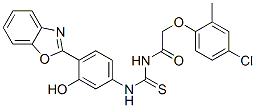 Acetamide, N-[[[4-(2-benzoxazolyl)-3-hydroxyphenyl]amino]thioxomethyl]-2-(4-chloro-2-methylphenoxy)- (9CI) CAS#: 593238-75-6
