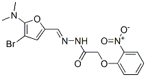 Acetic  acid,  (2-nitrophenoxy)-,  [[4-bromo-5-(dimethylamino)-2-furanyl]methylene]hydrazide  (9CI) CAS#: 469903-76-2