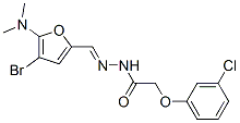 Acetic  acid,  (3-chlorophenoxy)-,  [[4-bromo-5-(dimethylamino)-2-furanyl]methylene]hydrazide  (9CI) CAS#: 471922-07-3