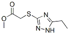 Acetic acid, [(5-ethyl-1H-1,2,4-triazol-3-yl)thio]-, methyl ester (9CI) CAS#: 459419-81-9