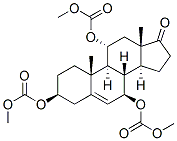 Androst-5-en-17-one, 3,7,11-tris[(methoxycarbonyl)oxy]-, (3beta,7beta,11alpha)- (9CI) CAS#: 537718-14-2
