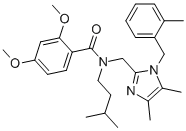 BENZAMIDE, N-[[4,5-DIMETHYL-1-[(2-METHYLPHENYL)METHYL]-1H-IMIDAZOL-2-YL]METHYL]-2,4-DIMETHOXY-N-(3-METHYLBUTYL)- CAS#: 475466-57-0
