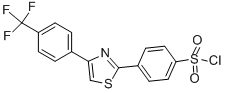 BENZENESULFONYL CHLORIDE, 4-[4-[4-(TRIFLUOROMETHYL)PHENYL]-2-THIAZOLYL]- CAS#: 446883-84-7