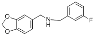 BENZO[1,3]DIOXOL-5-YLMETHYL-(3-FLUORO-BENZYL)-AMINE CAS#: 418789-26-1