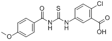 BENZOIC ACID, 2-CHLORO-5-[[[(4-METHOXYBENZOYL)AMINO]THIOXOMETHYL]AMINO] CAS#: 435286-13-8