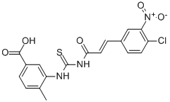 BENZOIC ACID, 3-[[[[3-(4-CHLORO-3-NITROPHENYL)-1-OXO-2-PROPENYL]AMINO]THIOXOMETHYL]AMINO]-4-METHYL- CAS#: 471284-75-0