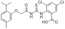 BENZOIC ACID, 3,5-DICHLORO-2-[[[[[5-METHYL-2-(1-METHYLETHYL)PHENOXY]ACETYL]AMINO]THIOXOMETHYL]AMINO] CAS#: 535978-52-0
