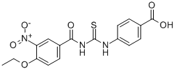 BENZOIC ACID, 4-[[[(4-ETHOXY-3-NITROBENZOYL)AMINO]THIOXOMETHYL]AMINO] CAS#: 434304-59-3
