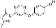 BENZONITRILE, 4-[[6-(3,5-DIMETHYL-1H-PYRAZOL-1-YL)-4-PYRIMIDINYL]OXY]- CAS#: 413620-33-4