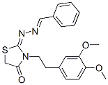 Benzaldehyde [3-[2-(3,4-dimethoxyphenyl)ethyl]-4-oxothiazolidin-2-ylidene]hydrazone CAS#: 53068-35-2