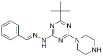 Benzaldehyde [4-tert-butyl-6-(piperazin-1-yl)-1,3,5-triazin-2-yl]hydrazone CAS#: 58892-44-7