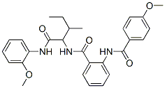 Benzamide, 2-[(4-methoxybenzoyl)amino]-N-[1-[[(2-methoxyphenyl)amino]carbonyl]-2-methylbutyl]- (9CI) CAS#: 485810-28-4