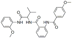 Benzamide, 2-[(4-methoxybenzoyl)amino]-N-[1-[[(2-methoxyphenyl)amino]carbonyl]-2-methylpropyl]- (9CI) CAS#: 485810-12-6