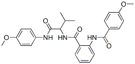 Benzamide, 2-[(4-methoxybenzoyl)amino]-N-[1-[[(4-methoxyphenyl)amino]carbonyl]-2-methylpropyl]- (9CI) CAS#: 485810-14-8