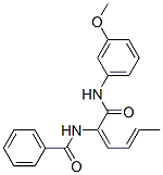 Benzamide, N-[1-[[(3-methoxyphenyl)amino]carbonyl]-1,3-pentadienyl]- (9CI) CAS#: 418796-45-9