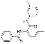 Benzamide, N-[1-[[(3-methylphenyl)amino]carbonyl]-1,3-pentadienyl]- (9CI) CAS#: 418796-26-6