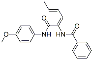 Benzamide, N-[1-[[(4-methoxyphenyl)amino]carbonyl]-1,3-pentadienyl]- (9CI) CAS#: 418796-54-0