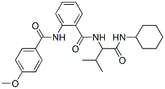 Benzamide, N-[1-[(cyclohexylamino)carbonyl]-2-methylpropyl]-2-[(4-methoxybenzoyl)amino]- (9CI) CAS#: 499105-06-5