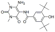 Benzamide,  N-(6-amino-1,2,3,4-tetrahydro-1,3-dimethyl-2,4-dioxo-5-pyrimidinyl)-3,5-bis(1,1-dimethylethyl)-4-hydroxy- CAS#: 595558-79-5