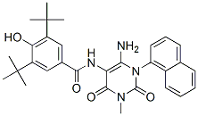 Benzamide,  N-[6-amino-1,2,3,4-tetrahydro-3-methyl-1-(1-naphthalenyl)-2,4-dioxo-5-pyrimidinyl]-3,5-bis(1,1-dimethylethyl)-4-hydroxy- CAS#: 595558-82-0