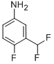 Benzenamine, 3-(difluoromethyl)-4-fluoro- (9CI) CAS#: 445303-96-8