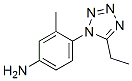 Benzenamine, 4-(5-ethyl-1H-tetrazol-1-yl)-3-methyl- (9CI) CAS#: 460044-13-7