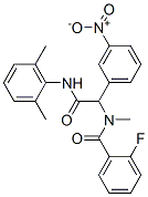 Benzeneacetamide, N-(2,6-dimethylphenyl)-alpha-[(2-fluorobenzoyl)methylamino]-3-nitro- (9CI) CAS#: 497847-72-0