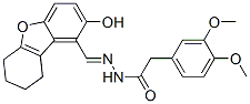 Benzeneacetic acid, 3,4-dimethoxy-, [(6,7,8,9-tetrahydro-2-hydroxydibenzofuran-1-yl)methylene]hydrazide (9CI) CAS#: 586998-83-6