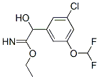 Benzeneethanimidic acid, 3-chloro-5-(difluoromethoxy)--alpha--hydroxy-, ethyl ester (9CI) CAS#: 433938-39-7