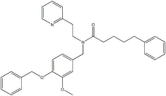 BenzenepentanaMide, N-[[3-Methoxy-4-(phenylMethoxy)phenyl]Methyl]-N-[2-(2-pyridinyl)ethyl]- CAS#: 521310-51-0