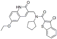 Benzo[b]thiophene-2-carboxamide, 3-chloro-N-cyclopentyl-N-[(6-ethoxy-1,2-dihydro-2-oxo-3-quinolinyl)methyl]- (9CI) CAS#: 579458-51-8