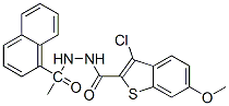 Benzo[b]thiophene-2-carboxylic acid, 3-chloro-6-methoxy-, 2-(1-naphthalenylacetyl)hydrazide (9CI) CAS#: 581782-11-8