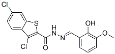 Benzo[b]thiophene-2-carboxylic acid, 3,6-dichloro-, [(2-hydroxy-3-methoxyphenyl)methylene]hydrazide (9CI) CAS#: 585550-85-2