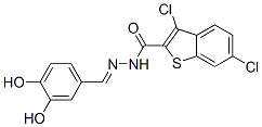 Benzo[b]thiophene-2-carboxylic acid, 3,6-dichloro-, [(3,4-dihydroxyphenyl)methylene]hydrazide (9CI) CAS#: 585560-39-0