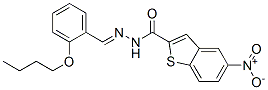 Benzo[b]thiophene-2-carboxylic acid, 5-nitro-, [(2-butoxyphenyl)methylene]hydrazide (9CI) CAS#: 591761-79-4