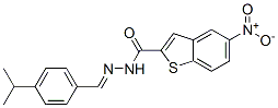 Benzo[b]thiophene-2-carboxylic acid, 5-nitro-, [[4-(1-methylethyl)phenyl]methylene]hydrazide (9CI) CAS#: 591761-78-3