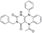 Benzo[g]pteridine-2,4(1H,3H)-dione,  5-acetyl-5,10-dihydro-10-phenyl-3-(phenylmethyl)- CAS#: 52753-31-8