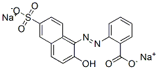 Benzoic acid, 2-[(2-hydroxy-6-sulfo-1-naphthalenyl)azo]-, disodium salt CAS#: 5858-87-7
